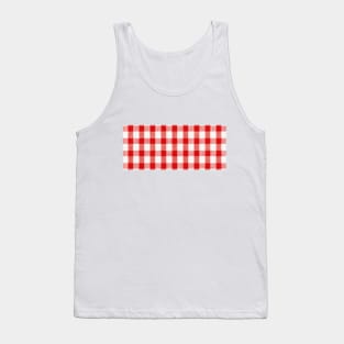 Red Gingham Tank Top